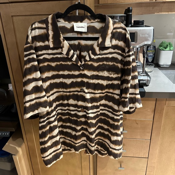 Nanushka Soho striped tie-dye shirt. Worn twice. - Picture 5 of 7